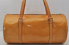 Authentic Louis Vuitton Vernis Bedford Hand Bag Yellow Beige M91006 LV 0667J