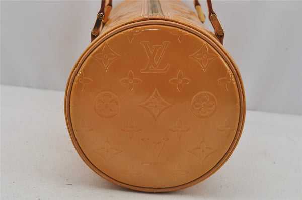 Authentic Louis Vuitton Vernis Bedford Hand Bag Yellow Beige M91006 LV 0667J