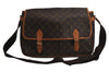 Authentic Louis Vuitton Monogram Gibeciere GM Shoulder Cross Bag M42246 LV 0667K