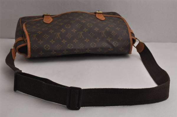 Authentic Louis Vuitton Monogram Gibeciere GM Shoulder Cross Bag M42246 LV 0667K