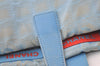 Authentic CHANEL New Travel Line Shoulder Tote Bag Nylon Leather Blue 0668J