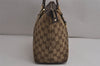 Authentic GUCCI Abbey Shoulder Tote Bag GG Canvas Leather 141470 Brown 0668K