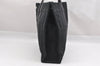 Authentic HERMES Vintage Fourre Tout MM Hand Tote Bag Canvas Black 0670J