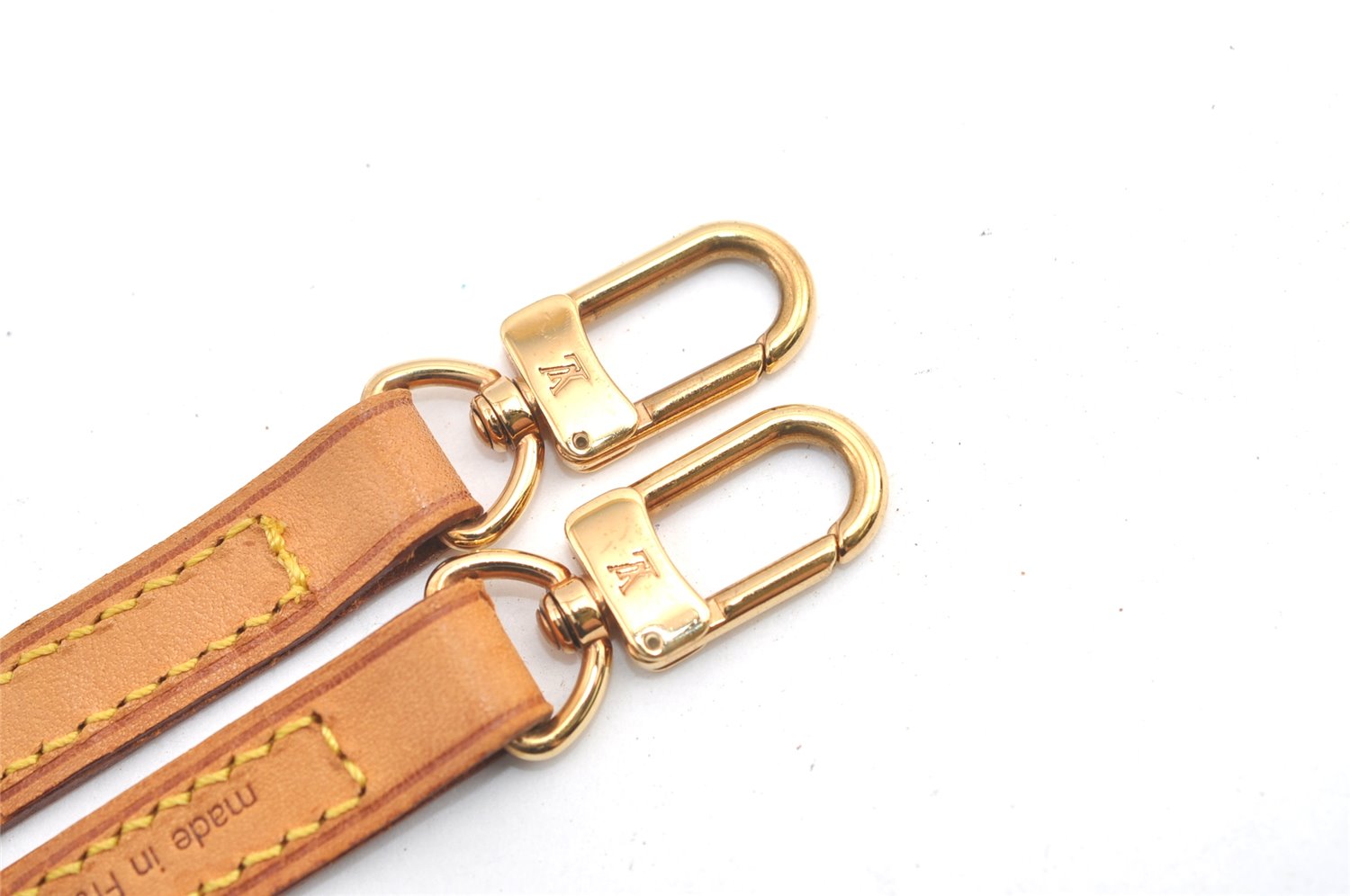 Authentic Louis Vuitton Leather Shoulder Strap Beige 47.6