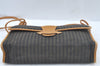 Authentic FENDI Pequin Shoulder Cross Bag Purse Canvas Leather Brown Black 0671J