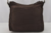 Authentic GUCCI Bamboo 2Way Shoulder Hand Bag Purse Nylon Leather Brown 0672K