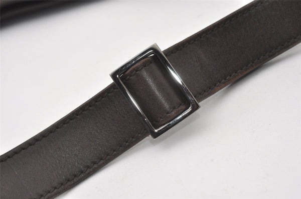 Authentic GUCCI Shoulder Cross Body Bag GG Canvas Leather 106302 Brown 0673J