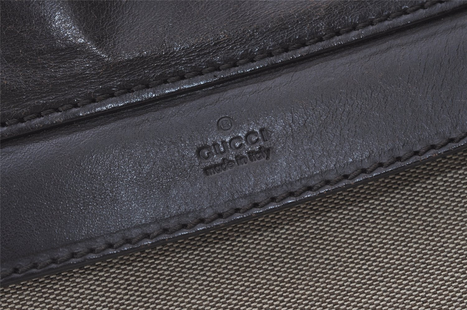 Authentic GUCCI Shoulder Cross Body Bag GG Canvas Leather 106302 Brown 0673J