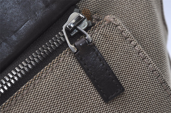 Authentic GUCCI Shoulder Cross Body Bag GG Canvas Leather 106302 Brown 0673J