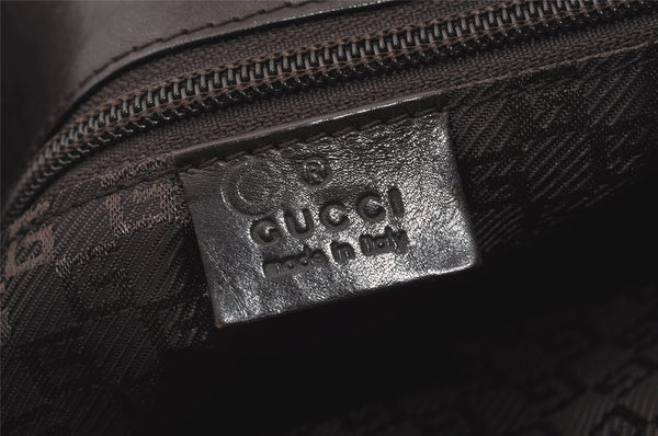 Authentic GUCCI Shoulder Cross Body Bag GG Canvas Leather 106302 Brown 0673J