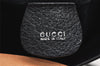Authentic GUCCI Vintage Shoulder Bag Purse Leather Black 0674J