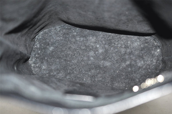 Authentic GUCCI Vintage Shoulder Bag Purse Leather Black 0674J