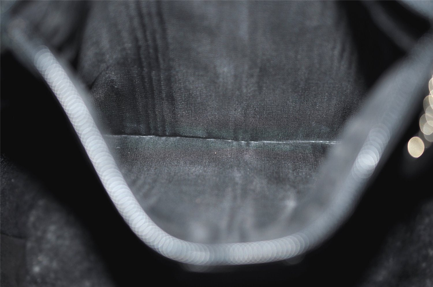 Authentic GUCCI Vintage Shoulder Bag Purse Leather Black 0674J