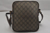 Authentic GUCCI Shoulder Cross Body Bag Purse GG PVC Leather 233268 Brown 0674K