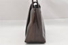 Authentic GUCCI Vintage Shoulder Hand Bag Purse Enamel Brown Junk 0676J