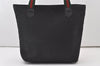 Authentic GUCCI Web Sherry Line Micro GG Canvas Leather Tote Bag Black 0677J