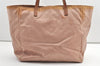 Authentic GUCCI Vintage Shoulder Tote Bag GG Nylon Leather 282439 Pink 0677K