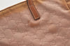 Authentic GUCCI Vintage Shoulder Tote Bag GG Nylon Leather 282439 Pink 0677K