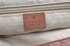 Authentic GUCCI Vintage Shoulder Tote Bag GG Nylon Leather 282439 Pink 0677K