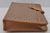 Authentic GUCCI Micro GG PVC Leather Clutch Hand Bag Purse Brown Junk 0678J