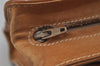 Authentic GUCCI Micro GG PVC Leather Clutch Hand Bag Purse Brown Junk 0678J