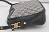 Authentic GUCCI GG Plus Shoulder Cross Body Bag PVC Leather Navy Blue Junk 0680J