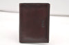 Authentic YVES SAINT LAURENT Trifold Wallet Purse Leather Brown Box 0681K