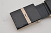 Authentic YVES SAINT LAURENT Belt Leather Size 82-87cm 32.3-34.3" Black 0682K