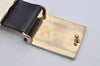 Authentic YVES SAINT LAURENT Belt Leather Size 82-87cm 32.3-34.3" Black 0682K