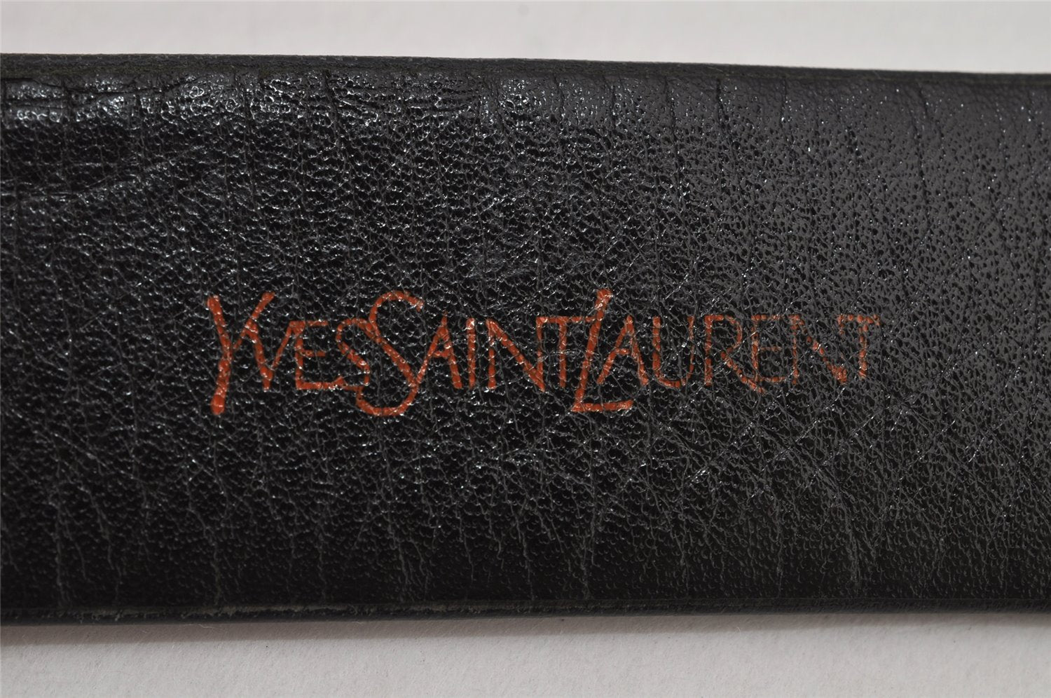 Authentic YVES SAINT LAURENT Belt Leather Size 82-87cm 32.3-34.3