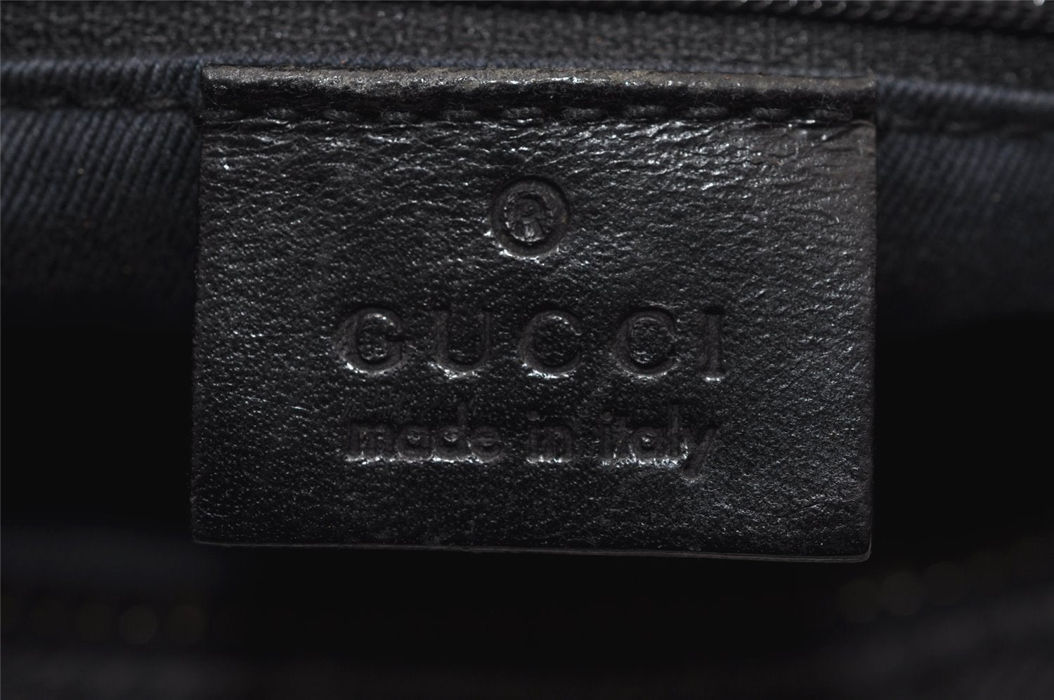 Authentic GUCCI Shoulder Hand Bag Purse GG Canvas Leather 101333 Black 0683J