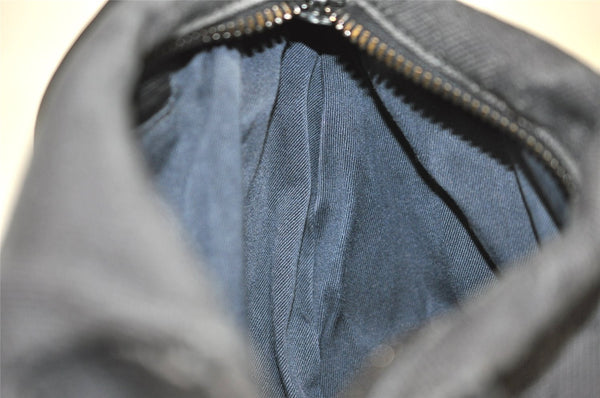 Authentic GUCCI Shoulder Hand Bag Purse GG Canvas Leather 101333 Black 0683J