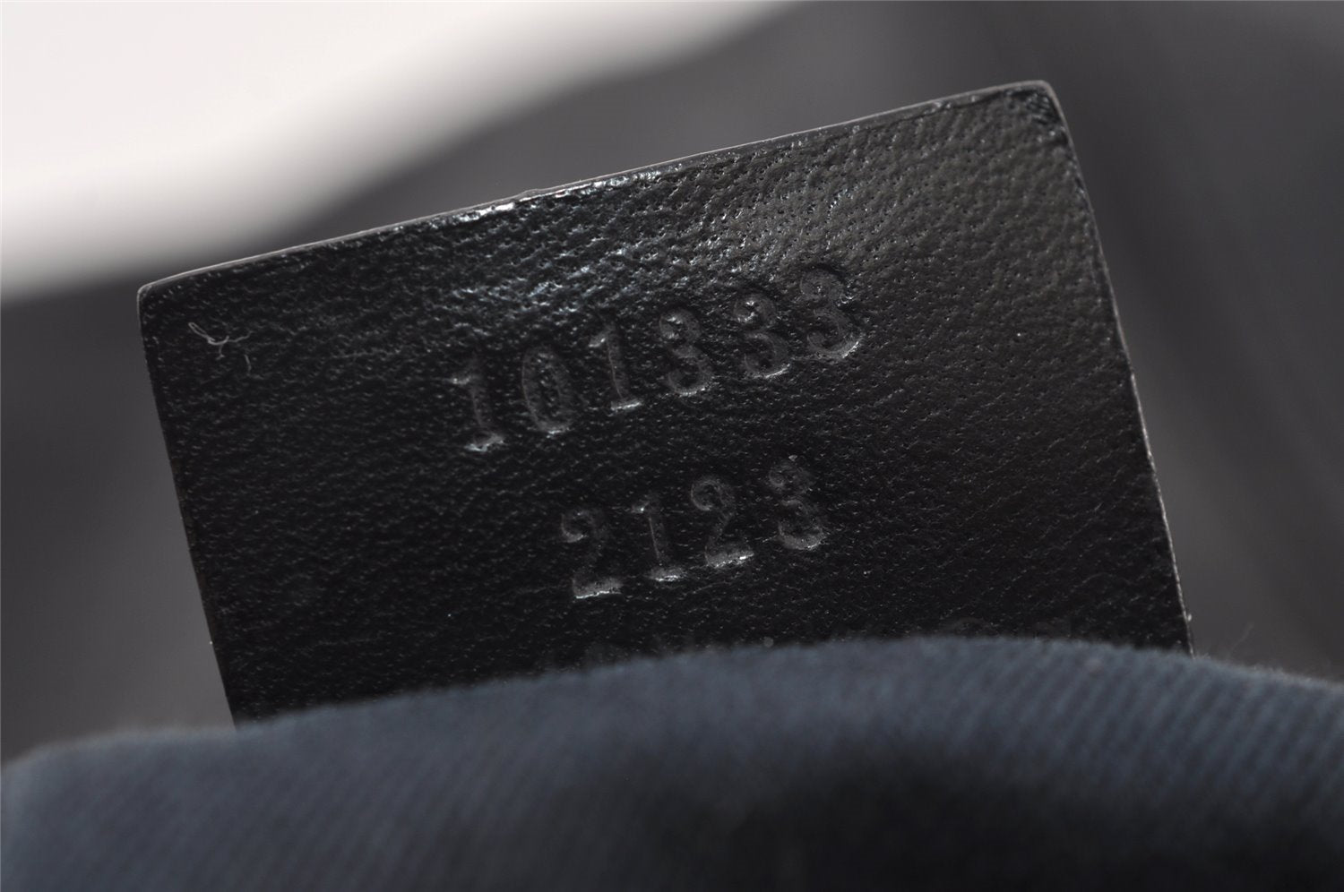 Authentic GUCCI Shoulder Hand Bag Purse GG Canvas Leather 101333 Black 0683J