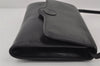 Authentic GUCCI Vintage Shoulder Cross Body Bag Purse Leather Black 0684J