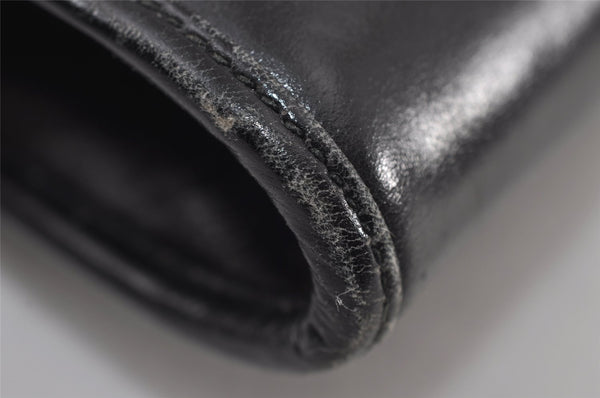 Authentic GUCCI Vintage Shoulder Cross Body Bag Purse Leather Black 0684J