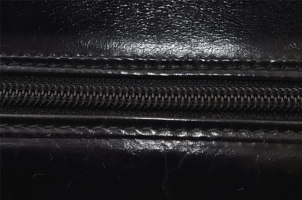 Authentic GUCCI Vintage Shoulder Cross Body Bag Purse Leather Black 0684J