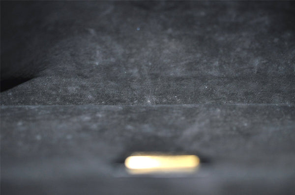 Authentic GUCCI Vintage Shoulder Cross Body Bag Purse Leather Black 0684J