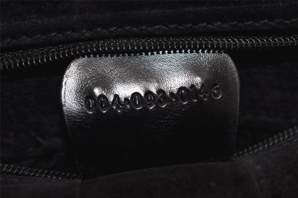 Authentic GUCCI Vintage Shoulder Cross Body Bag Purse Leather Black 0684J