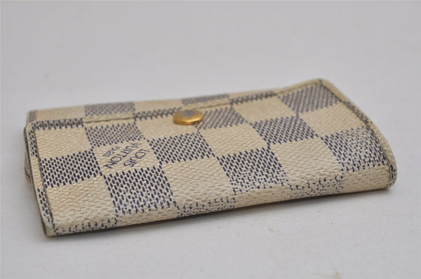 Authentic Louis Vuitton Damier Azur Multicles 6 Key Case Holder N61745 LV 0684K
