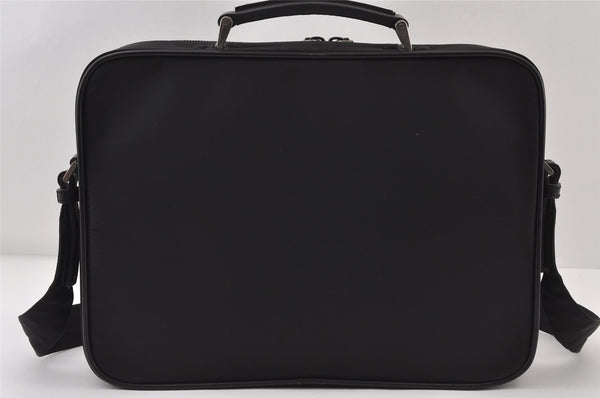 Authentic PRADA Nylon Tessuto Leather 2Way BriefCase Business Bag Black 0685J