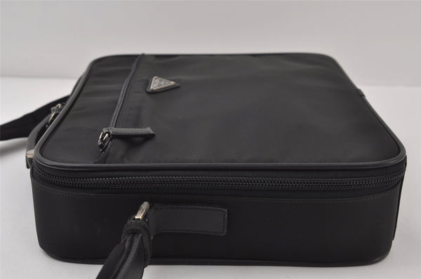 Authentic PRADA Nylon Tessuto Leather 2Way BriefCase Business Bag Black 0685J