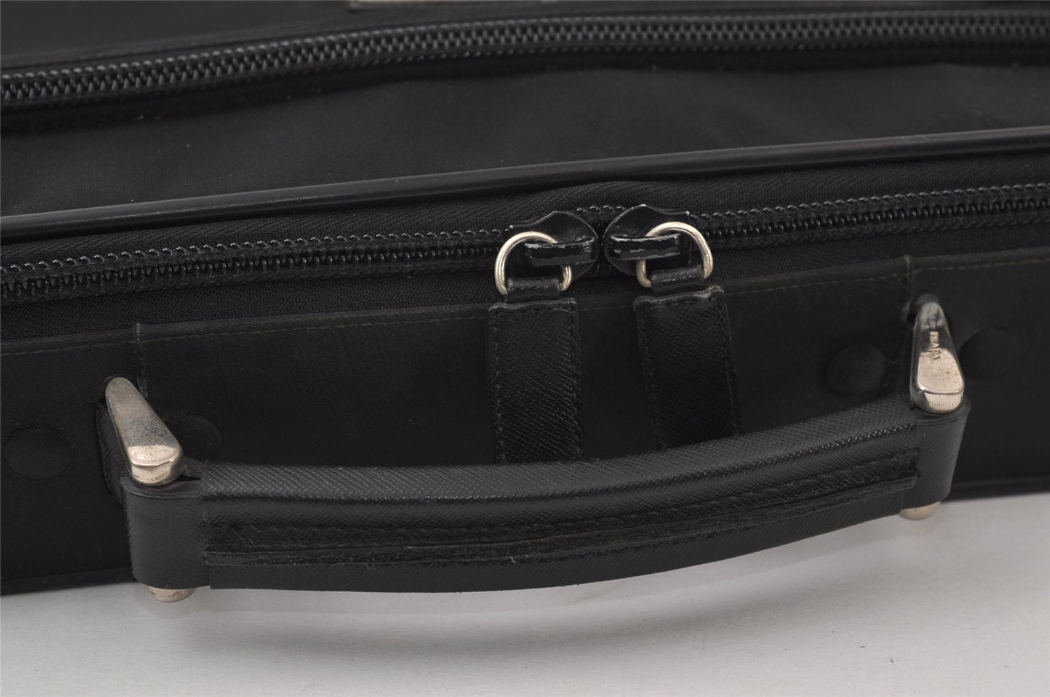 Authentic PRADA Nylon Tessuto Leather 2Way BriefCase Business Bag Black 0685J