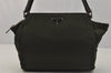 Authentic PRADA Nylon Tessuto Leather Shoulder Hand Bag Purse Green 0686J
