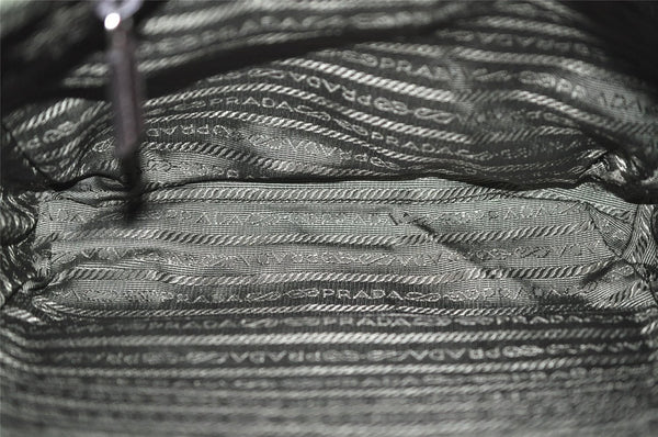 Authentic PRADA Nylon Tessuto Leather Shoulder Hand Bag Purse Green 0686J