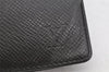 Auth Louis Vuitton Taiga Porte Billets 3 Voler Bifold Wallet M30422 Black 0686K