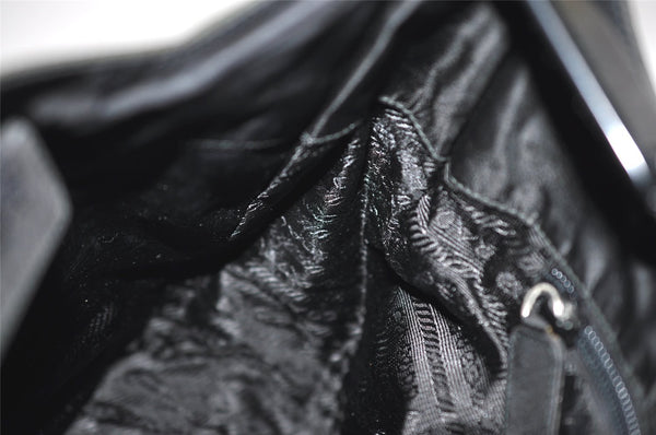 Authentic PRADA Nylon Plastic Leather Shoulder Hand Bag Purse Khaki Green 0687J