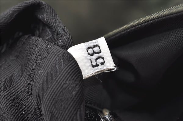 Authentic PRADA Nylon Plastic Leather Shoulder Hand Bag Purse Khaki Green 0687J