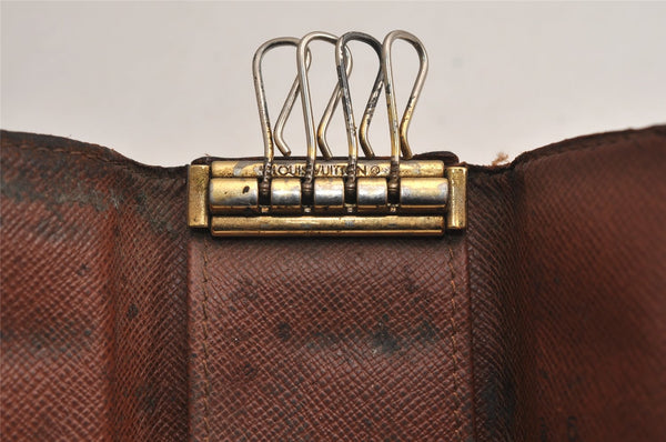 Authentic Louis Vuitton Monogram Multicles 4 Four Hooks Key Case M62631 LV 0687K