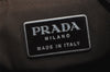 Authentic PRADA Vintage Nylon Tessuto Plastic Shoulder Hand Bag Brown 0689I