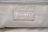 Authentic CHANEL New Travel Line Shoulder Tote Bag Nylon Leather Beige 0689J